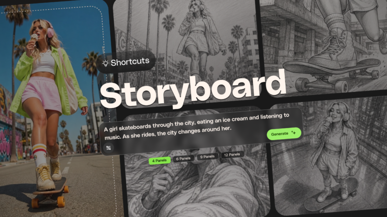 Storyboard with AI: How it works in Envato Shortcuts